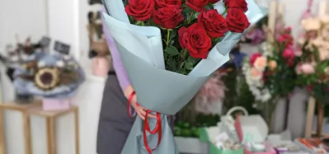 Букет ростом с неё