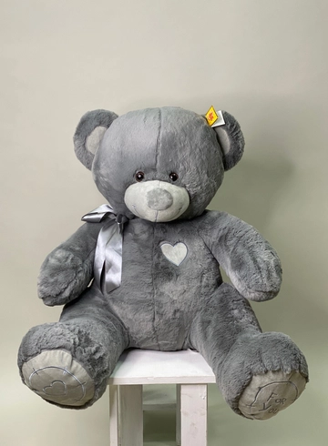 Большой серый медведь от интернет-магазина цветов в 