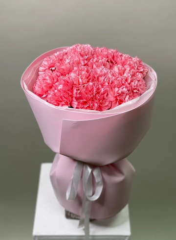  Розовый букет из диантусов от интернет-магазина цветов в 