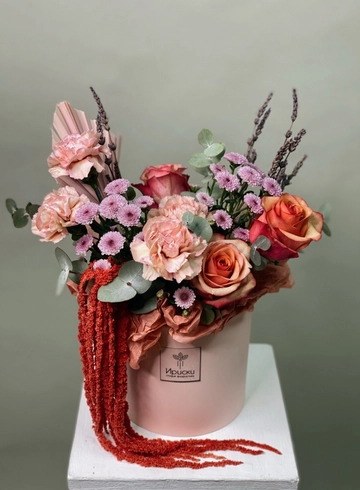 Осенняя шляпная коробка от интернет-магазина цветов в 