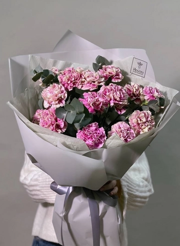 Винтажный букет из диантусов от интернет-магазина цветов в 